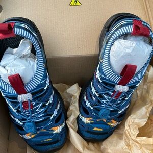 Keen Blue and Red Water Shoes for Active Adventures
